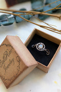Copper and Ethiopian Opal Wire Wrap Ring